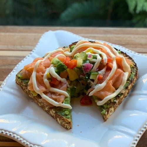 Smoked Salmon Avocado Toast.