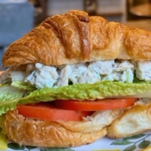 Oven Roasted Chicken Salad Special Sandwich.